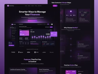NestLanding - Fintech SAAS Landing Page