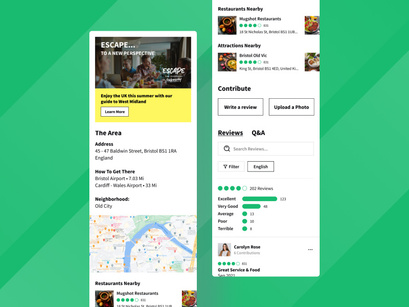 Travel and tourism mobile app screen design - Searching restaurant - volume 2