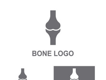 Bone logo design.logo for nursing, medical, orthopedic.