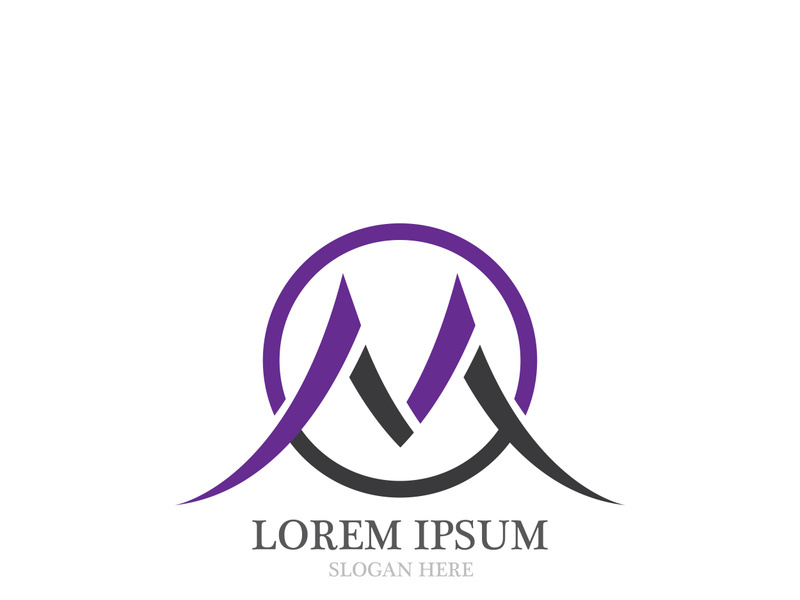 M Letter Logo Template vector illustration design