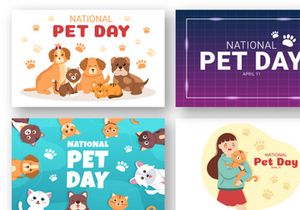 16 National Pet Day Illustration