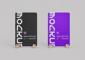Table Tent Sign Mockup