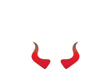 Devil horn Vector icon design illustration Template preview picture