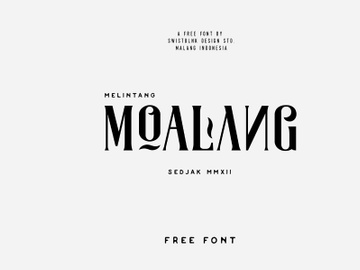 Moalang Free Font preview picture
