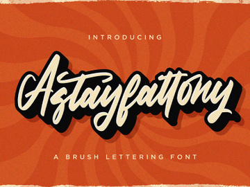 Astayfattony - Handwritten Font preview picture