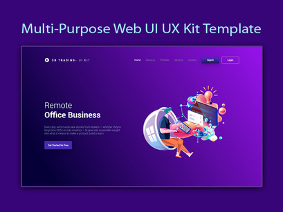 Multi-Purpose Web UI UX Kit Template
