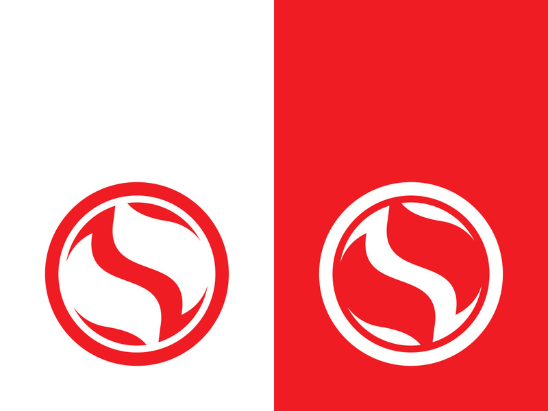 Business corporate S letter logo design vector