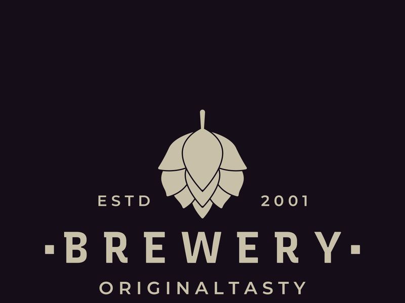Premium quality vintage craft beer logo template. For badges, emblems, beer companies, bars, taverns.