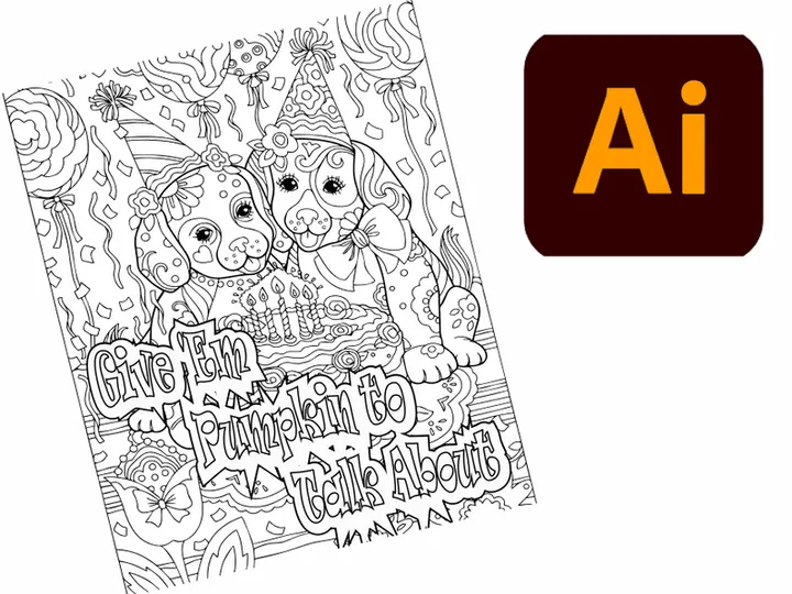 Halloween Coloring Book Page 20