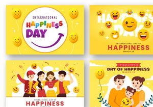 15 World Happiness Day Illustration