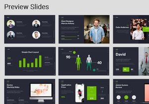 LORAN - Animated Powerpoint Business Presentation Template (GREEN)