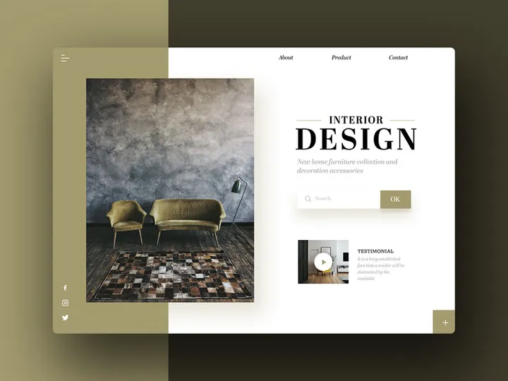 Luxury Interior Design Minimal Header