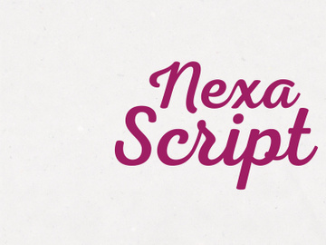 Nexa Script Free Font preview picture