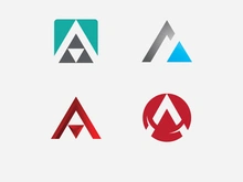 A Letter Logo Business icon Template Vector design