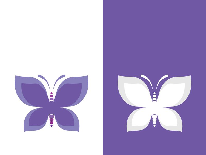 Butterfly logo icon vector design illustration