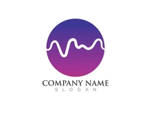 Sound wave equalizer logo vector