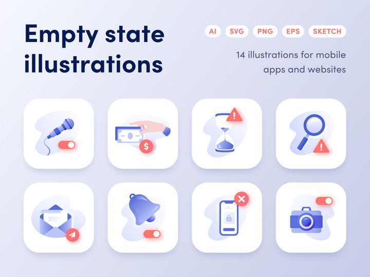 Empty state illustration preview picture