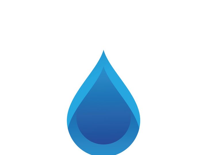 blue water drop Logo Template vector illustration design