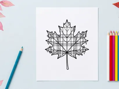 Nahaufnahme eines detaillierten Herbst-Ahornblatts. Natürliches Laub mit lebendigen Farben.