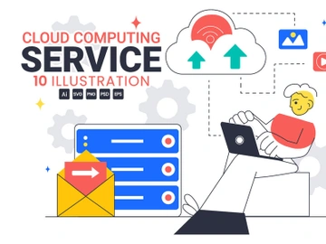 10 Cloud Computing Illustration preview picture