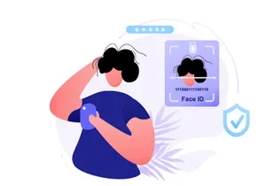 Identity Biometric Verification flat illustration