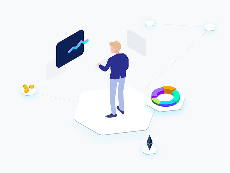 Business Cryptocurrency Isometric Graphic 