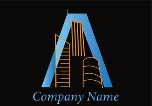 Letter A Construction Logo Design - Modern and Professional