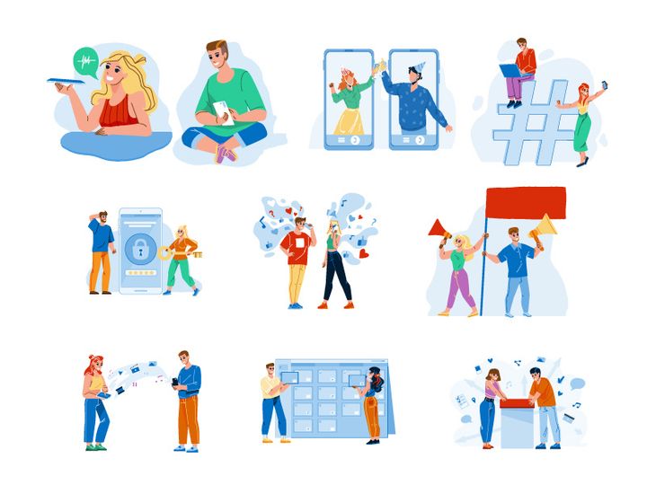 Social media characters
