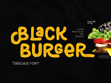 Black Burger Font Family preview picture