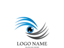 Branding identity corporate eye care vector logo design