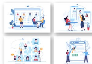 16 Employment Agency Illustration