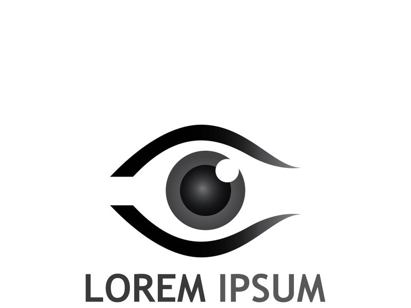 Eye logo with modern concept.