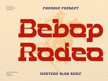Bebop Rodeo | Western Slab Serif preview picture