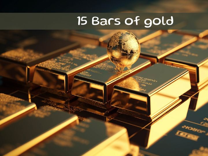Bars of gold background
