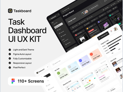 Taskboard - Task Dashboard UI UX KIT