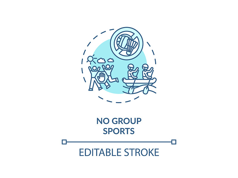 No group sports concept icon