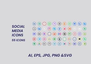 Popular Social Media Icons