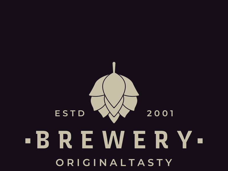 Premium quality vintage craft beer logo template. For badges, emblems, beer companies, bars, taverns.
