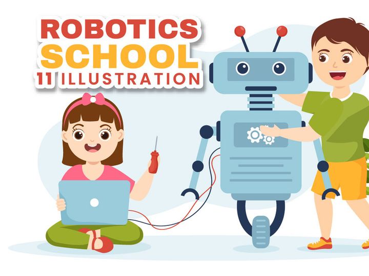11 Robotics School Illustration