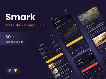 Stock Market App UI Kit preview picture