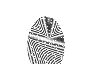 Digital fingerprint vector illustration logo icon