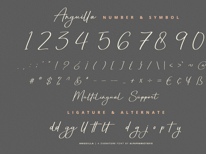 Anguilla - Signature Font