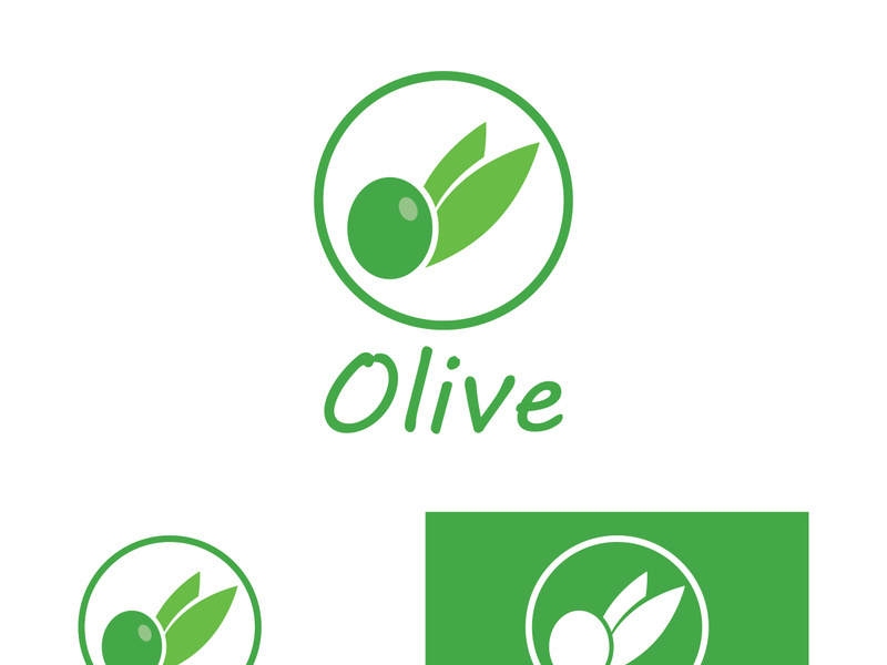 Olive fruit logo design.