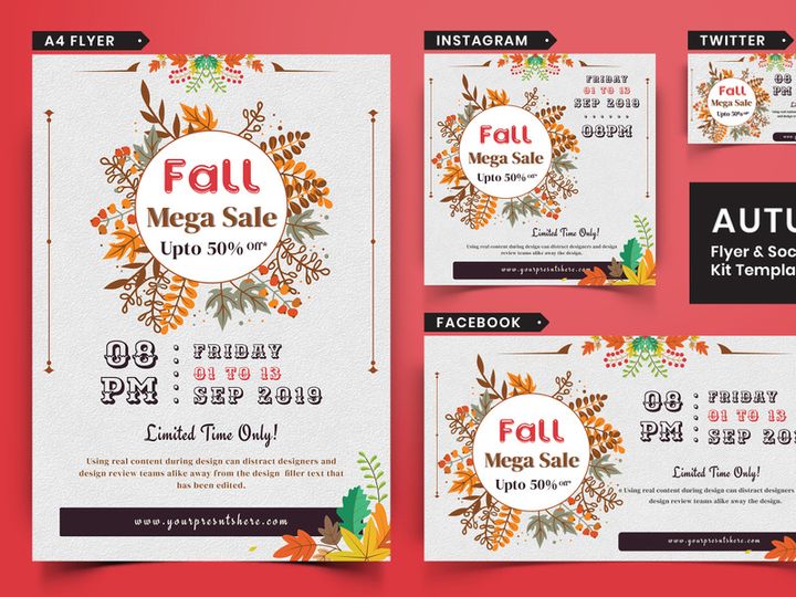 Autumn Festival Flyer & Social Media Pack-17