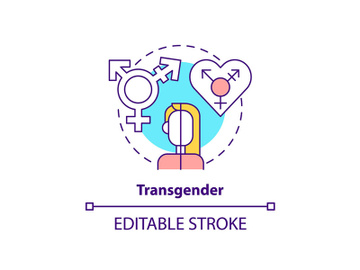 Transgender concept icon preview picture