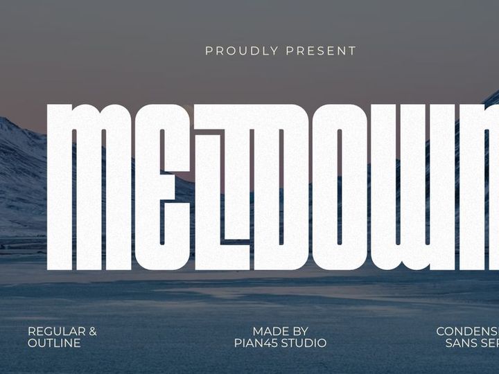 Meltdown - Condensed Sans Serif