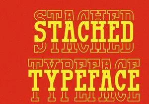 Famous Stacked - Vintage Stacked Font