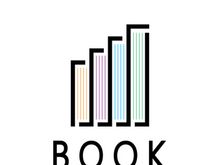 book stairs logo, or library for bookstores, book companies, publishers, encyclopedias, libraries, education, digital books, vectors