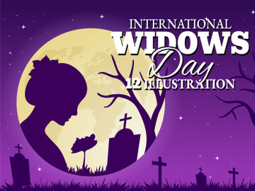 12 International Widows Day Illustration preview picture