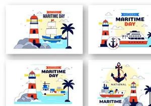 10 National Maritime Day Illustration